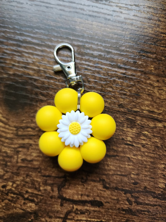 Yellow Flower Keychain